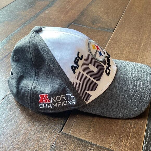 New Era Pittsburgh Steelers AFC champion SnapBack baseball cap hat north - Picture 3 of 7